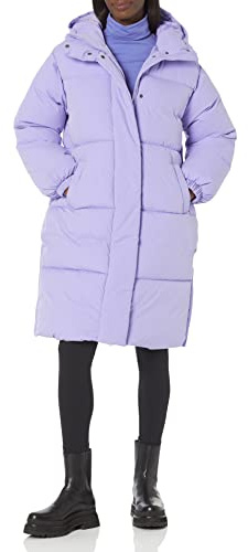 Amazon Essentials Piumino Lungo Oversize da Donna (Disponibile in Taglie Forti), Viola, XS