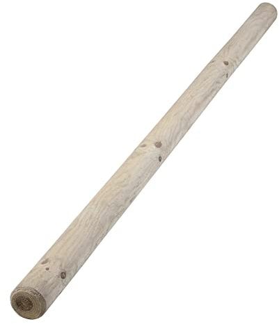 VERDELOOK | Palo Rotondo in Legno Senza Punta, Diametro 8cm Altezza 200cm, Naturale, Per Recinzioni