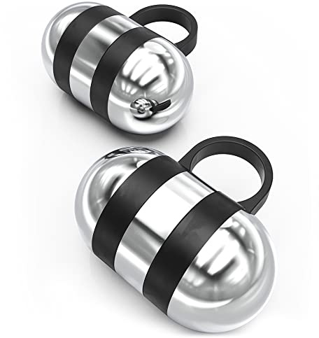 Synergee 2 lb Cardio Hand Weights – Stainless Steel Pair