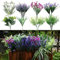 PARTY JOY Piante Finte Da Esterno, 19 Fasci Di Cespuglio Finto Da Esterno, Pianta Artificiale, Lavanda Finta Resistenti Ai Raggi UV, Per Decorazioni Casa Soggiorno Balcone Vaso Giardino