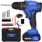 Cordless Drills, Electric Drill 21V, Power Battery Drill Impact Driver, Combi Drill Kit with 1500mAh Li-Ion Battery, 45 Nm Electric Screwdriver, 25+1 Torque, 26 Pieces Accessory and Storage Case