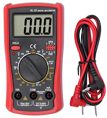 Multimetro digitale Multimetro elettronico LCD Tester di tensione e corrente Strumento di misurazione Voltmetro a morsetto per officina di laboratorio