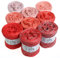 Farbverlaufsgarn Bobbel Candy Box 4Fädig Pfirsichsorbet Mini Box - Gesamt 1140m/300g - 4Fach