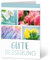 Grußkarte XXL (A4) Gute Besserung Blumen Collage mit Umschlag Klappkarte Krank Krankenhaus Extra Groß Maxi Genesungskarte