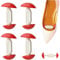HENGBIRD 4 PCS Shoe Stretcher, Adjustable Shoe Stretchers for Men & Women, Red Shoe Stretchers Shaper Expander, Width Extender - Mini Shoe Trees for Perfect Fit and Comfort