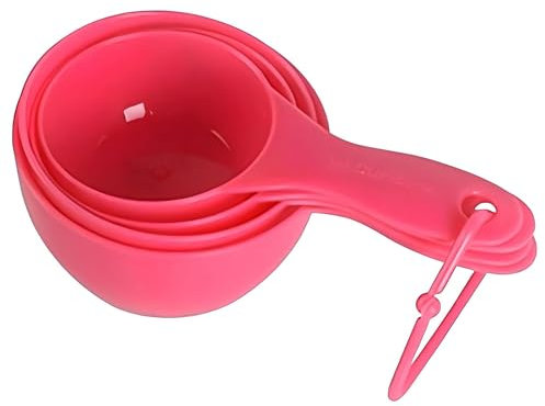 4Pcs Measuring Cup Spoon Plastic Measuring Teaspoon Cups for Measuring Coffee Spices Baking and Protein Powder