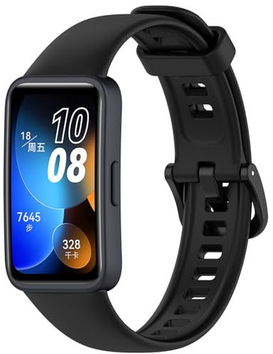 Panda Bobo Bracelet de rechange en silicone pour montre de sport Huawei Band 8/Band 9, taille unique, Silicone, Pas de gemme