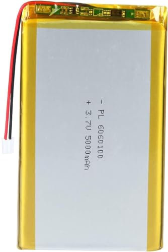 Batterie Lipo Rechargeable Au Lithium Polymère ION. 3.7V. 5000mAh. 6060100. avec Connecteur JST