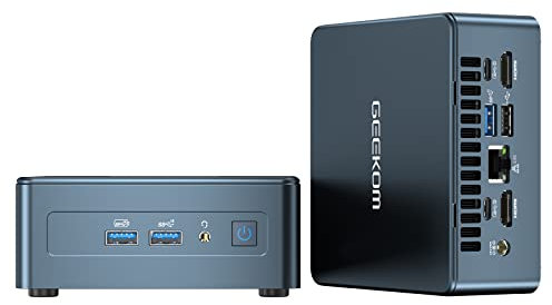GEEKOM IT12 Mini-PC, Intel i7-12650H (10 Kerne, 16 Threads, 4,7 GHz) Desktop Computer, Wi-Fi 6E Netzwerk NUC PC, 32 GB DDR4 Windows 11 Pro 1024GB 8K HDMI | 2*USB4, Mini NUC Computer