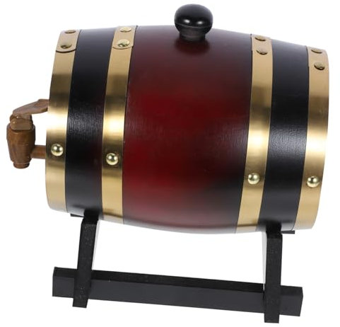 COLLBATH Holzfass Für Wein Weinfassspender Aus Holz Kasten Zum Lagern Von Wein Für Spirituosen