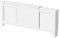 RADIANT LIVING Radiator Cover Adjustable Horizontal Slats Wall Cabinet MDF Wood White Modern