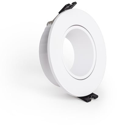 LEDKIA LIGHTING Downlight-Ring Niedriger UGR-Wert Schwarz für LED-Glühbirne GU10 / GU5.3 Ø 70 mm Schwarz