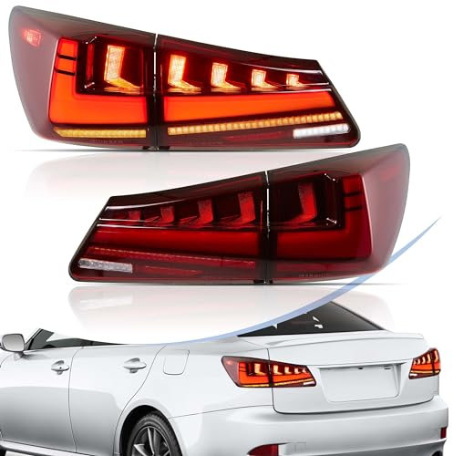 vland carlamp Rückleuchten Passend für Lexus 2006 2007 2008 2009 2010 2011 2012 Rückleuchten,Rot