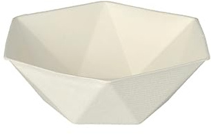 500 Schalen Zuckerrohr pure 6-eckig 400 ml 5 cm x 16 cm x 14 cm weiss Diamond