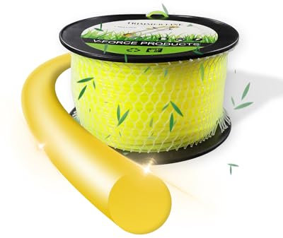 LADAMI Mähfaden für Rasentrimmer und Freischneider, runde Schnur, 2,4 mm x 200 m Spule