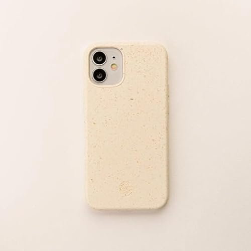 Wave Case iPhone 12 Phone Case - Eco-Friendly Wheat Straw Phone Case with Shock-Absorbing Corners | 2mm Raised Lip | Ultra-Thin Design, 360° Protection | White