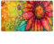Gaming Mauspad XXL Farbe, Mousepad 60 x 30 cm, Sonnenblume Mauspad Groß Vernähte Kanten Wasserdicht Anti-Rutsch Desk Mat für PC, Laptop Verbessert Präzision und Geschwindigkeit 3-G