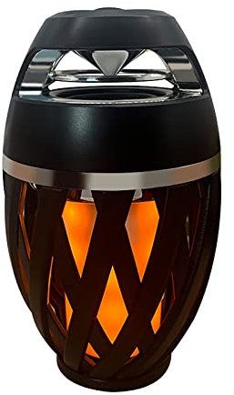 Petyoung Outdoor Bluetooth Speaker, BT5.0 Stereo Speaker, Portable LED Flame Speaker Unique Christmas Birthdays Gifts for Men Him Father