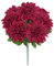 Hollyone Kunstblumen Wie Echt Dahlien Künstliche Blumenstrauß 7 Köpfe Seide Dahlie Deko Blume Rot Dahlie Blumenarrangement für Hochzeit Partei Tischaufsätze Heim Küche Vase Dekoration