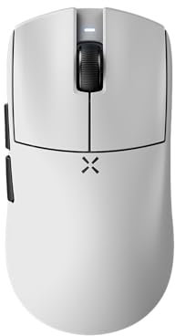 HITSCAN Hyperlight – Souris Gaming sans Fil Ultra-Légère (39g) | 8K Compatible, Batterie Longue Durée | Blanc