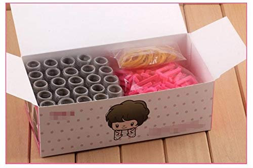 AYXAMO Lockenwickler,Hair Rollers Kaltes Perm Wand Magie Air Styling Wand Haar-Rolle Morgan Perm Curling Curling-Werkzeug(Small 24pcs)
