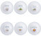 Set 6 Piatto fondo 22,6 cm in porcellana new bone China, Le Travisate