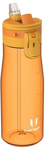 Sparrow Water Bottle 1L - One-Tap TouchFlow Water Bottles with Straw - Non-Toxic - BPA Free Tritan Bottles - Leak Proof & Sustainable Drinks Bottle for Sports, Outdoors