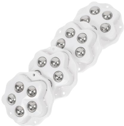 HOMOCONO 4stücke Selbstklebende Drehbare Möbelrollen Universelle Kleine Caster Räder Aus Edelstahl Für Aufbewahrungsboxen Und Mülleimer