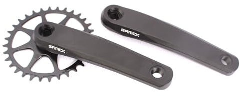 KHEbikes MTB Kurbelgarnitur, 1-Fach, 170 mm, Direct Mount, 32 Zähne Kettenblatt, Schwarz