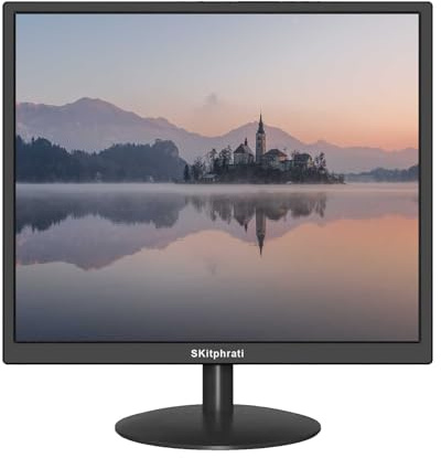 SKitphrati 19-inch 1280 x 1024 square monitor with 45% sRGB color correction and 5:4 aspect ratio, 75Hz, VESA mount, VGA, HDMI, TN Panel