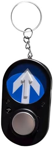 shjxi Blinkende Warn Schlüsselanhänger | Ampelmännchen Schlüsselring - Damen Accessoires Arbeitshandtasche Kinder Abend Teenager Freunde Wandern Camping