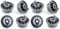 YGHSZ Dishwasher Basket Wheel Lower Basket Wheel Pack of 12 Replacement for Bosch Kenmore Siemem Neff Universal Dishwasher Cutlery Basket 165314