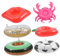 CHICAMPERA 6Piezas Soporte Inflable para Bebidas de Piscina Creativas Diversos para Fiestas Decoraciones de Piscina Flotadores Multipropósito para Vasos