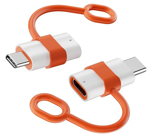 Loydia Lightning auf USB C Adapter, 2x Adapter Lightning auf USBC PD Schnellladung & Datenübertragung für iPhone 15/16/17,Galaxy S24/S23, lightning-Buchse auf USB-C Stecker Adapter nicht für Audio/OTG