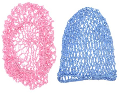 Garneck 2stücke Gehäkeltes Haarnetz Aus Viskose Für Damen Schlaf-haarnetz Haarschal Mütze Für Damen Trucker-mütze Haarnetz Für Langes Haar Schlafhaube