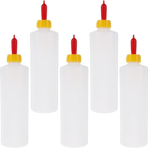 VICASKY 10 Sets Young Livestock Nursing Bottles 13. 5oz Plastic Lamb Milk Jugs for Baby Goats Calf Feeding Farm Use