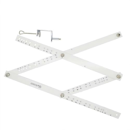 Pantograph Drawing Tool, Adjustable 10x 8x Scale Enlarger Reducer, with Mounting Clamp, Portable Copy Sketching Transfer Kit for Artist Crafter Student Designer Drafting Art Craft (10x Max 13.4 inch)