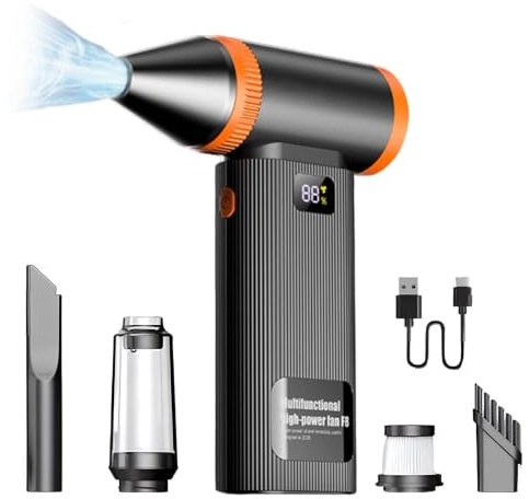 Souffleur d'air comprimé électrique 5 vitesses rechargeable 130 000 tr/min