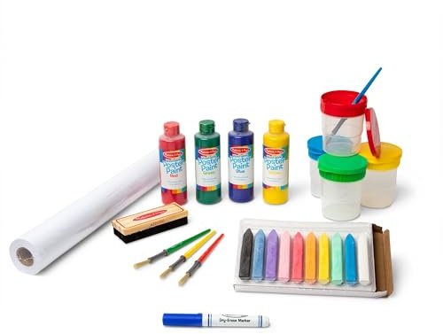 Melissa & Doug Easel Companion Accessory Set (Arts & Crafts, Promotes Creativity, 20 Pieces, 26.67 cm H x 12.7 cm W x 48.26 cm L)