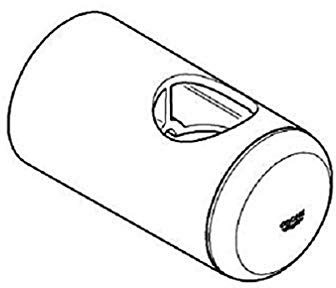 GROHE Brausestangenhalter (Original Ersatzteil, Langlebig, Robust, Herstellergarantie: 5 Jahre, Passgenau), Chrom, 45362000