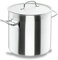 LACOR - 50150 - Olla Alta Acero Inoxidable, Incluye Tapa, Apta para todo tipo de Cocinas, Acabado Mate, Capacidad: 98 L, Altura: 50 cm, Diámetro: 50 cm, Plata