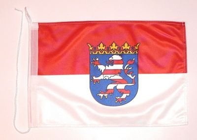 Bootsflagge Hessen Flagge Fahne 25 x 40 cm FLAGGENMAE® Bootsfahne