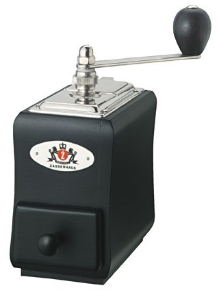 Zassenhaus Handkaffeemühle, Kaffeemsühle, Holz, M040104, Mehrfarbig, schwarz