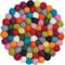 myfelt Lotte Topfuntersetzer, Schurwolle, Bunt, Ø 20 cm, bis 300 ° hitzebeständig