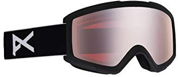 Anon Herren Helix 2.0 with Spare Snowboardbrille, Black/Silver Amber, One Size