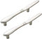 FBSHOP(TM) 2 Stück Hochwertige Gebürstetes Nickel Zinklegierung Moderne Küchenschrank Schranktürgriffe,Möbelknopf Möbelknöpfe Schubladengriff, Löffel Gabelmesser zur Auswahl (CC: 76MM)