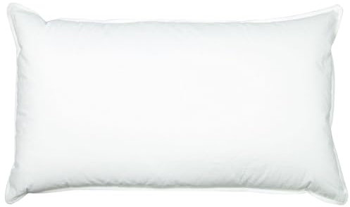 ZOLLNER Federkissen - Made in Germany – Füllung aus 100% Federn - Bezug aus hochwertiger Baumwolle - waschbar bis 60°C - 40x80 cm - Hotelqualität