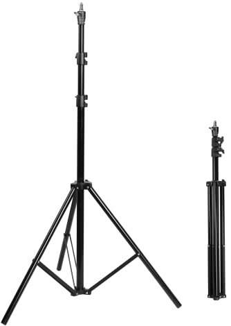 JINBEI 260 cm luftgepolsterter Lichtständer, verstellbares Video-Stativ, professionelles Aluminium, luftgepolsterter Studio-Fotografie-Stativ, für Reflektoren, Softboxen, Blitz, Stroboskoplichter,