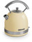 SCHNEIDER SCKE17CR, Bouilloire vintage, 1,7 litres, 2200 watts, Arrêt automatique, Socle pivotant, Filtre anticalcaire, Crème