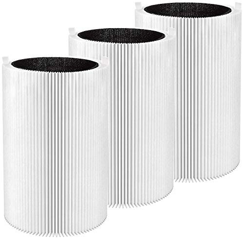 Smilyan 3 Pack Pure 411 Replacement Filter for Blueair Blue Pure 411 411+ and Mini Air Purifier